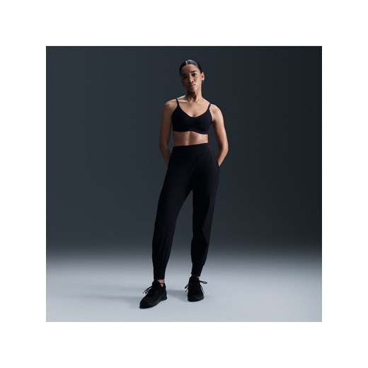 Damskie joggery 7/8 ze średnim stanem Nike Dri-FIT Bliss - Czerń Nike XL (EU 48-50) wyprzedaż Nike poland