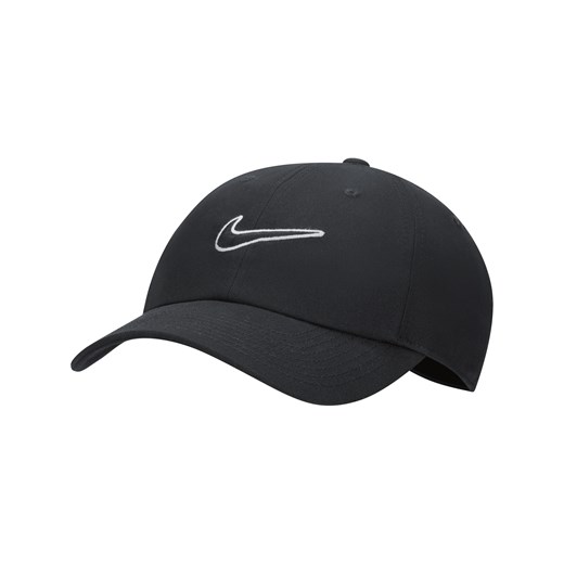 Czapka o nieusztywnianej konstrukcji Swoosh Nike Club - Czerń ze sklepu Nike poland w kategorii Czapki z daszkiem męskie - zdjęcie 178609670