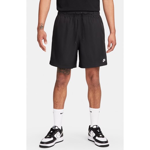 Męskie swobodne spodenki z tkaniny Nike Club - Czerń ze sklepu Nike poland w kategorii Spodenki męskie - zdjęcie 178609794