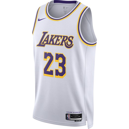 Koszulka męska Nike Dri-FIT NBA Swingman LeBron James Los Angeles Lakers Association Edition 2022/23 - Biel ze sklepu Nike poland w kategorii T-shirty męskie - zdjęcie 178610021