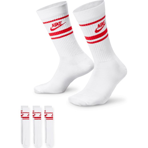 Klasyczne skarpety Nike Sportswear Dri-FIT Everyday Essential (3 pary) - Biel ze sklepu Nike poland w kategorii Skarpetki męskie - zdjęcie 178610214