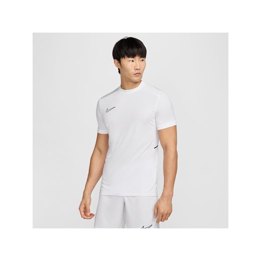 Męska koszulka piłkarska z krótkim rękawem Dri-FIT Nike Academy - Biel ze sklepu Nike poland w kategorii T-shirty męskie - zdjęcie 178610310