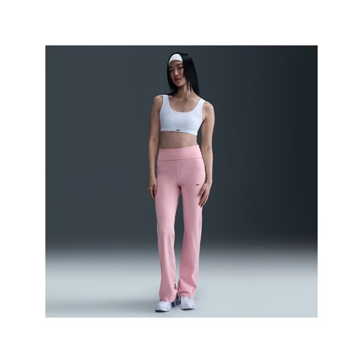 Damskie spodnie z wysokim stanem Nike Sportswear - Różowy ze sklepu Nike poland w kategorii Spodnie damskie - zdjęcie 178610320