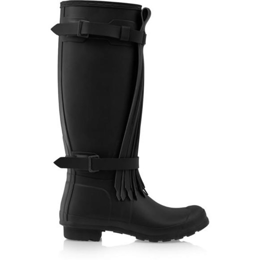 Tall Fringe Wellington boots net-a-porter czarny 