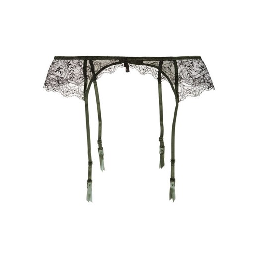 Delicatesse lace, stretch-satin and tulle suspender belt net-a-porter szary 