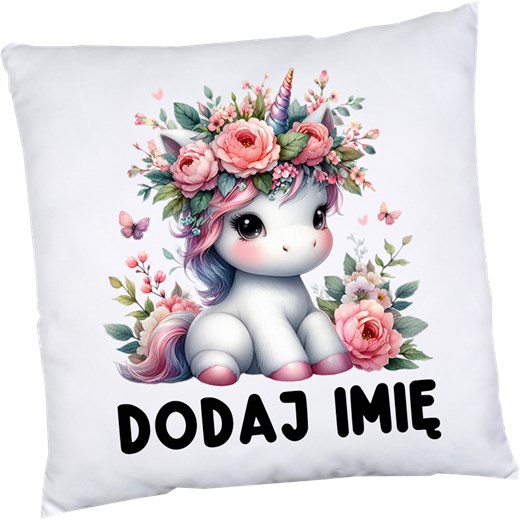 Poduszki z imieniem dla koleżanek z klasy na dzień kobiet wzór unicorn Time For Fashion XXL Time For Fashion