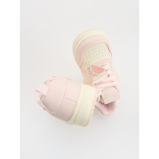 Reserved - Sneakersy z imitacji skóry - złamana biel Reserved 24/25 Reserved