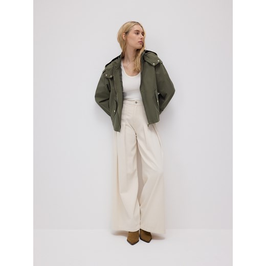 Reserved - Kurtka z odpinanym kapturem - oliwkowy Reserved XS Reserved