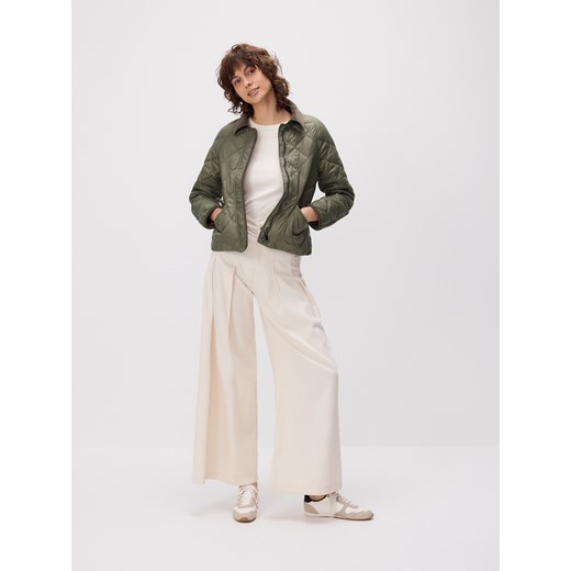 Reserved - Kurtka oversize z kołnierzem - zielony Reserved M Reserved