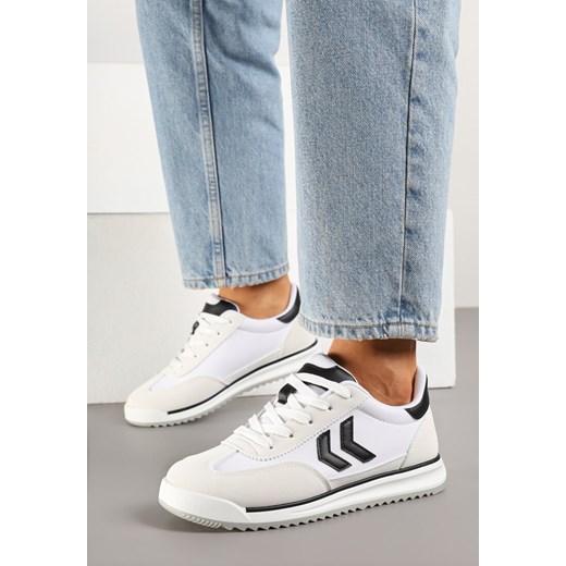 Białe Sneakersy Ozdobione Strzałkami Kortewi ze sklepu born2be.pl w kategorii Buty sportowe damskie - zdjęcie 178618182