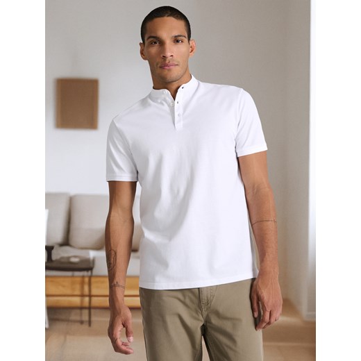 Sinsay - Koszulka polo - biały Sinsay XL Sinsay