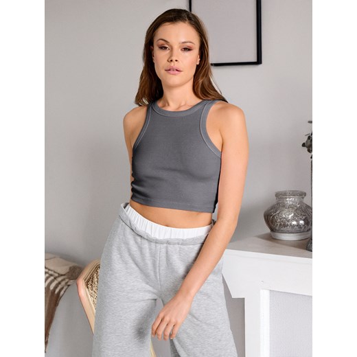 Sinsay - Crop top - szary Sinsay L Sinsay