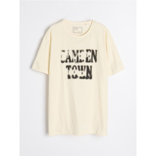 T-shirt męski Sinsay z krótkim rękawem bawełniany 