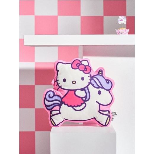 Sinsay - Poduszka dekoracyjna Hello Kitty - różowy ze sklepu Sinsay w kategorii Poduszki dekoracyjne - zdjęcie 178620321