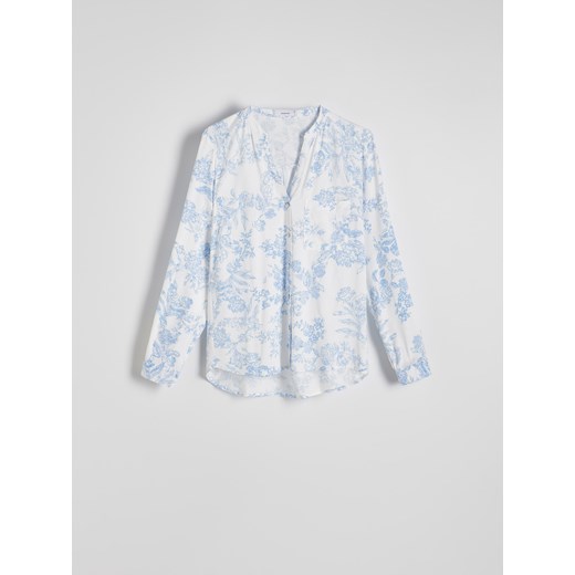 Reserved - Wiskozowa koszula z kieszonką - wielobarwny Reserved XS Reserved