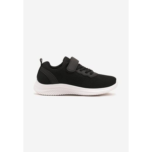 Czarne Buty Sportowe Sneakersy z Siateczki z Rzepem Hirlevia ze sklepu born2be.pl w kategorii Buty sportowe dziecięce - zdjęcie 178624394