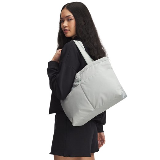 Damska torba na ramię Under Armour UA Studio Lite Tote - szara ze sklepu Sportstylestory.com w kategorii Torby Shopper bag - zdjęcie 178625660