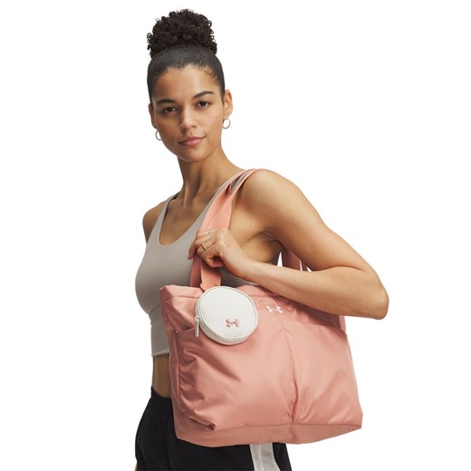 Damska torba na ramię Under Armour UA Studio Lite Tote - różowa ze sklepu Sportstylestory.com w kategorii Torby Shopper bag - zdjęcie 178625664