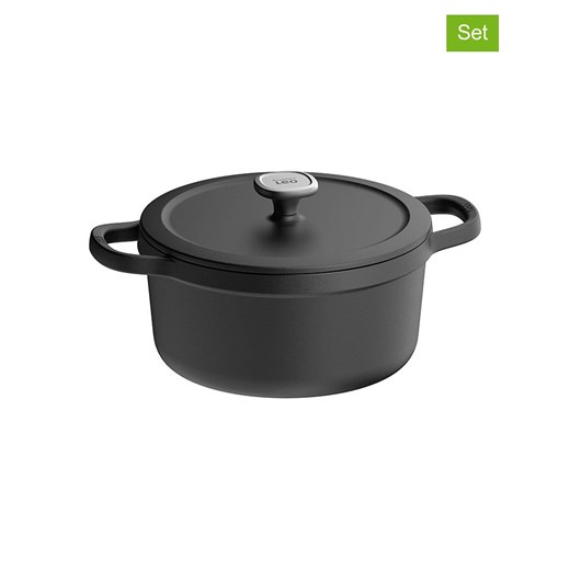 BergHOFF 2-częściowy zestaw &quot;Leo&quot; w kolorze antracytowym - Ø 26 cm ze sklepu Limango Polska w kategorii Garnki - zdjęcie 178626714