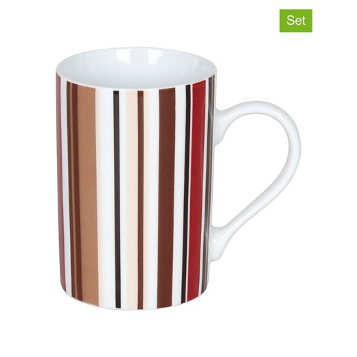 Könitz Kubki (2 szt.) &quot;Coffee Code&quot; ze wzorem do kawy - 240 ml ze sklepu Limango Polska w kategorii Kubki - zdjęcie 178626753
