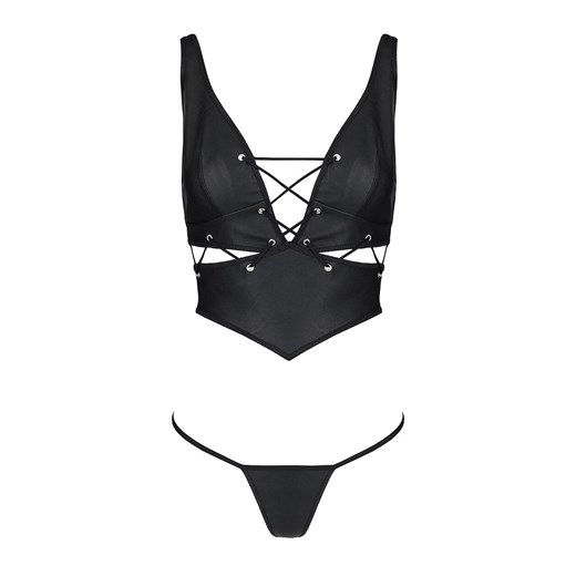 Passion dwuczęściowy komplet damski Francesca, Kolor czarny, Rozmiar L/XL, Passion ze sklepu Intymna w kategorii Komplety bielizny damskiej - zdjęcie 178632824