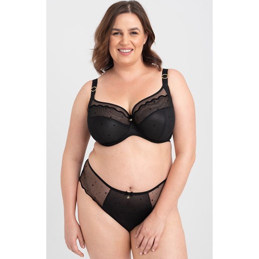 Biustonosz miękki soft Melania A910, Kolor czarny, Rozmiar 100F, Samanta ze sklepu Intymna w kategorii Biustonosze - zdjęcie 178632850