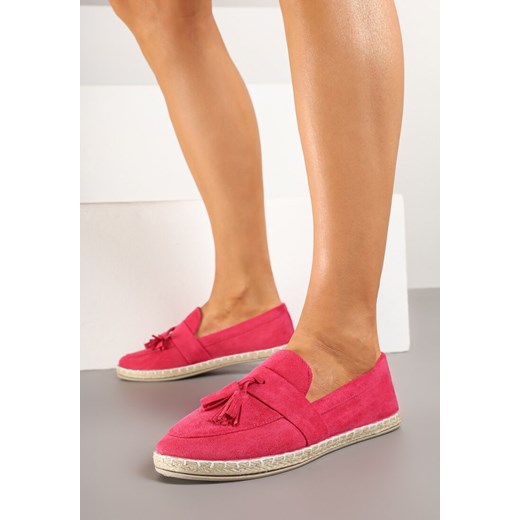 Fuksjowe Espadryle Ozdobione Frędzlami na Nosku Wanelis ze sklepu renee.pl w kategorii Espadryle damskie - zdjęcie 178635144