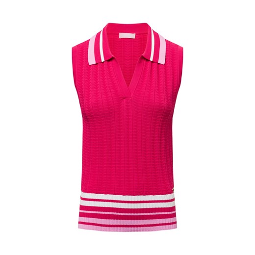 Liu Jo Collection Damski top z dzianiny Kobiety malinowy jednolity ze sklepu vangraaf w kategorii Bluzki damskie - zdjęcie 178635431