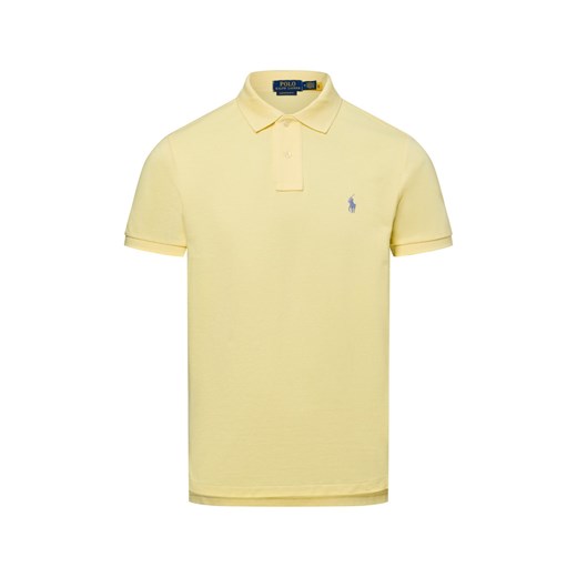 Polo Ralph Lauren Męska koszulka polo Mężczyźni Bawełna żółty jednolity ze sklepu vangraaf w kategorii T-shirty męskie - zdjęcie 178635470