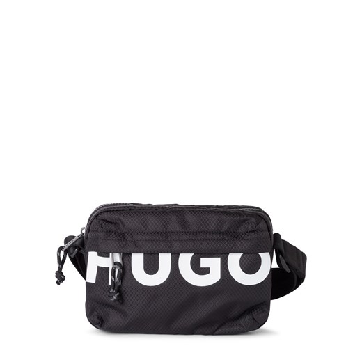HUGO Męska torba na ramię - Shaun Crossbody Mężczyźni czarny jednolity ze sklepu vangraaf w kategorii Torby męskie - zdjęcie 178635482
