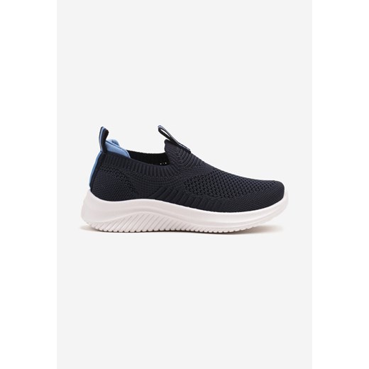 Granatowo-Niebieskie Buty Sportowe Sneakersy z Elastyczną Cholewką Liasoria ze sklepu born2be.pl w kategorii Buty sportowe dziecięce - zdjęcie 178635800