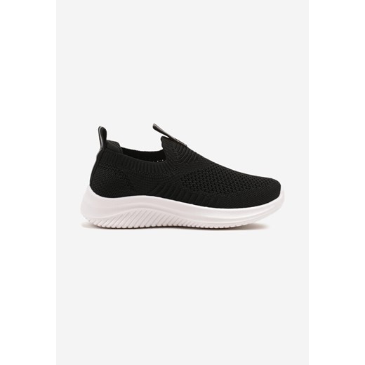 Czarne Buty Sportowe Sneakersy z Elastyczną Cholewką Liasoria ze sklepu born2be.pl w kategorii Buty sportowe dziecięce - zdjęcie 178635803