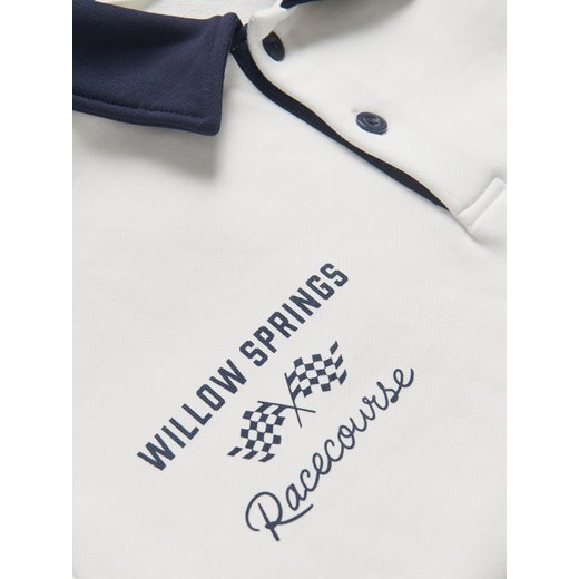 Reserved - Bluza z kołnierzem - złamana biel Reserved L Reserved