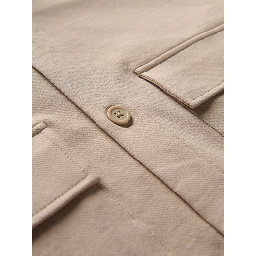 Reserved - Gładka koszula regular fit - beżowy Reserved XL Reserved