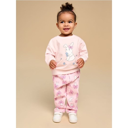 Sinsay - Bluza z nadrukiem - różowy ze sklepu Sinsay w kategorii Bluzy i swetry - zdjęcie 178637162