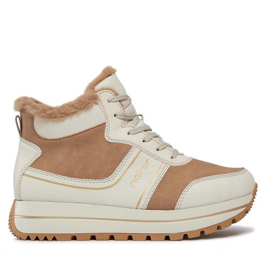 Sneakersy Rieker N4003-20 Beżowy Rieker 38 eobuwie.pl