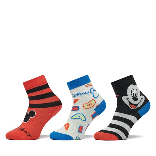 Zestaw 3 par wysokich skarpet dziecięcych adidas Mickey Mouse Crew Socks 3 Pairs 24 eobuwie.pl