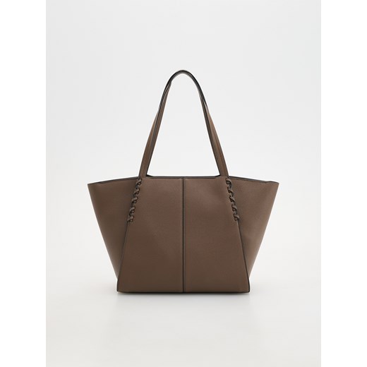 Reserved - Torebka shopper - brązowy ze sklepu Reserved w kategorii Torby Shopper bag - zdjęcie 178640184