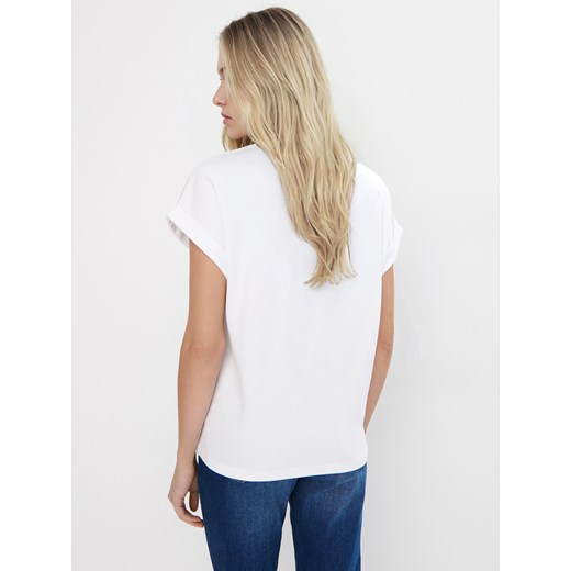 Bluzka damska Mohito z okrągłym dekoltem 