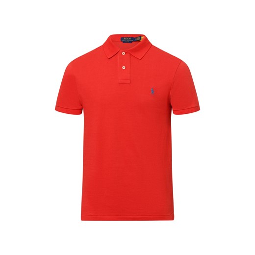 Polo Ralph Lauren Męska koszulka polo Mężczyźni Bawełna czerwony jednolity ze sklepu vangraaf w kategorii T-shirty męskie - zdjęcie 178641454