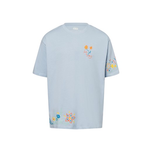Finshley & Harding London Koszulka męska - Freddie Mężczyźni Bawełna jasnoniebieski nadruk ze sklepu vangraaf w kategorii T-shirty męskie - zdjęcie 178641480