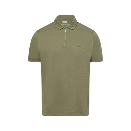 Finshley & Harding London Męska koszulka polo Mężczyźni Bawełna trzcinowy jednolity ze sklepu vangraaf w kategorii T-shirty męskie - zdjęcie 178641483