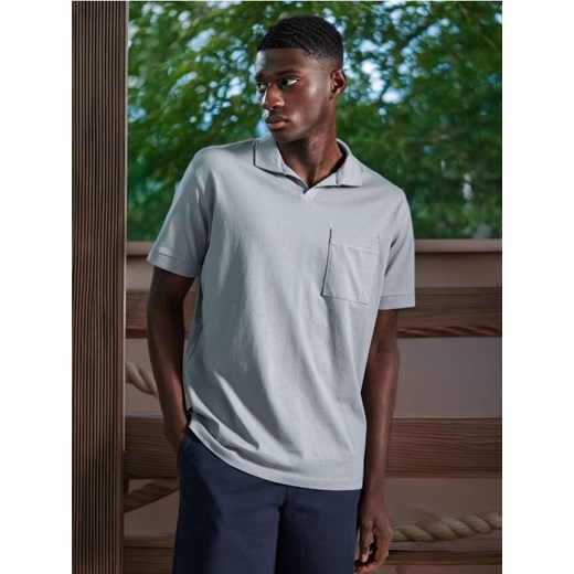 Sinsay - Koszulka polo - niebieski ze sklepu Sinsay w kategorii T-shirty męskie - zdjęcie 178642771