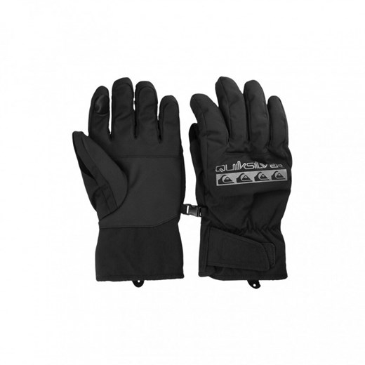 Męskie rękawice narciarskie Quiksilver Cross Glove - czarne ze sklepu Sportstylestory.com w kategorii Rękawiczki męskie - zdjęcie 178642964
