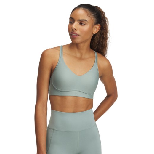 Biustonosz treningowy Under Armour UA Infinity Low 2.0 Bra - zielony ze sklepu Sportstylestory.com w kategorii Biustonosze - zdjęcie 178643012