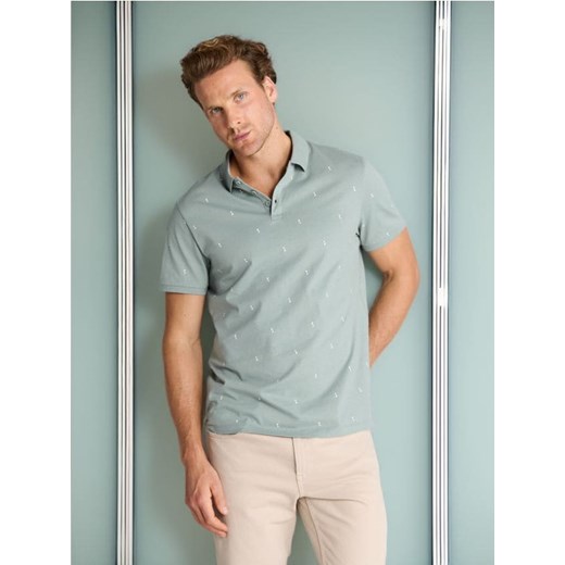 Sinsay - Koszulka polo - zielony Sinsay M Sinsay