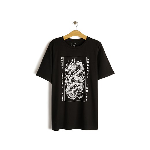 GATE Bawełniana koszulka z nadrukiem S ze sklepu gateshop w kategorii T-shirty męskie - zdjęcie 178643924