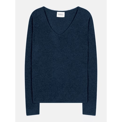 Perfect Cashmere Kaszmirowy sweter &quot;Shannon&quot; w kolorze granatowym ze sklepu Limango Polska w kategorii Swetry damskie - zdjęcie 178645811