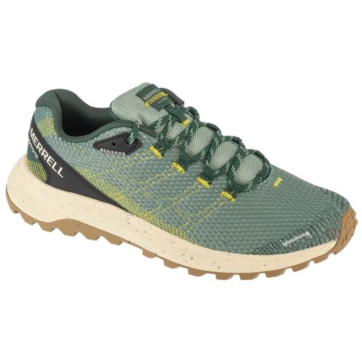Buty do biegania Merrell Fly Strike J068437 zielone ze sklepu ButyModne.pl w kategorii Buty sportowe męskie - zdjęcie 178648444