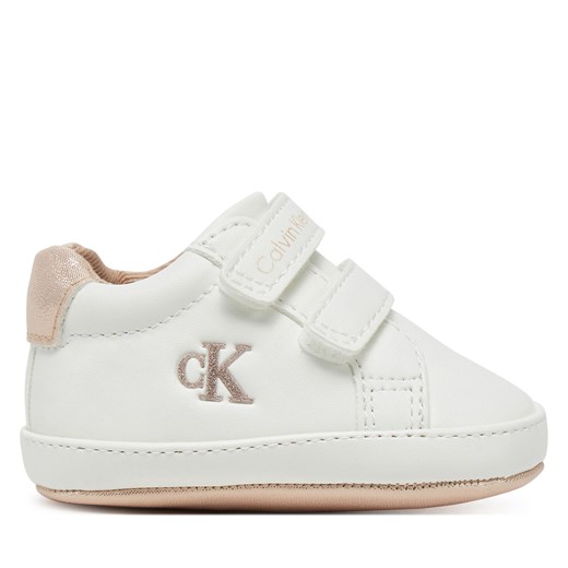 Sneakersy Calvin Klein Jeans Low Cut Velcro V0A9-82005-1582 Biały 17 eobuwie.pl